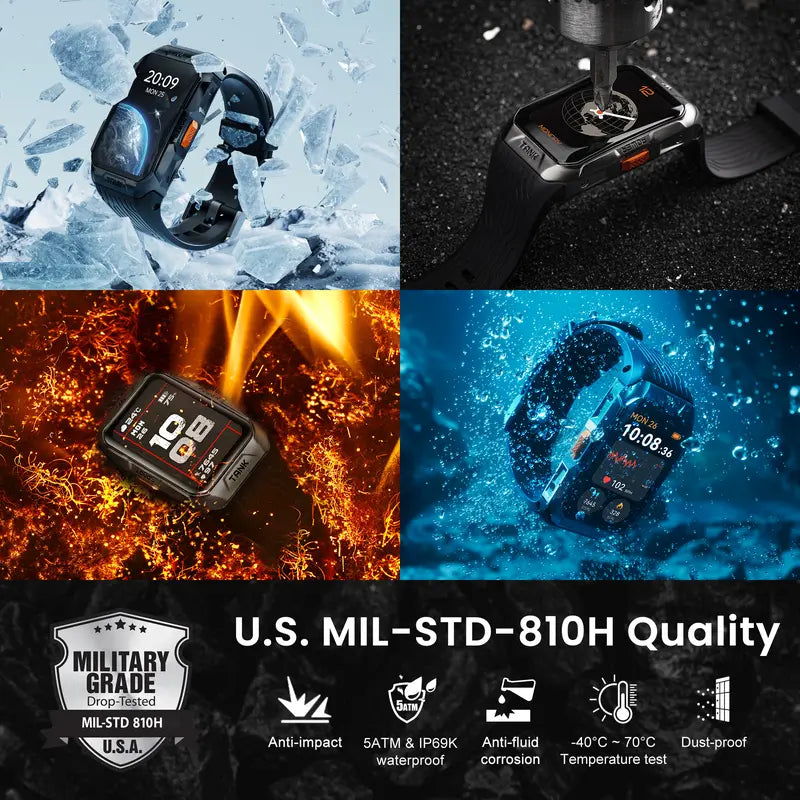 X2 AMOLED Smartwatch: 44-day battery life, Bluetooth calling, 50-meter water resistance