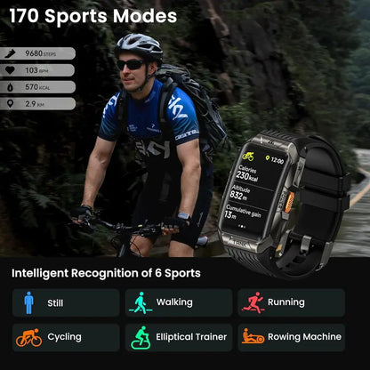 X2 AMOLED Smartwatch: 44-day battery life, Bluetooth calling, 50-meter water resistance